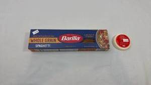 lot 275 image: Barilla Whole Grain Spaghetti with Pasta Timer Set