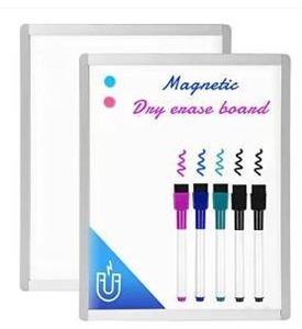 lot 27651 image: VUSIGN Small Dry Erase Whiteboard, 11 x 14 Inches, 2 Pack