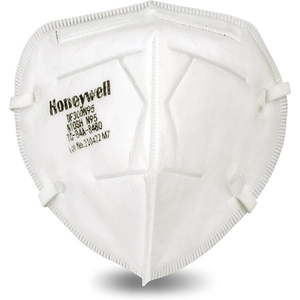lot 27653 image: Honeywell Safety DF300 N95 Flatfold Disposable Respirato, White One Size