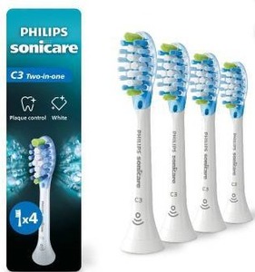 lot 27671 image: Phillips Sonicare C3 Replacement Toothbrush Heads, 4 Pack