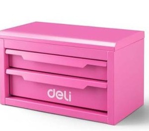 lot 27685 image: Deli Mini Pink Tool Box