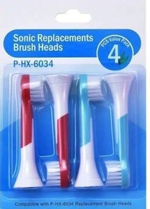lot 27694 image: Replacement Toothbrush Heads, Pack of 12, for Phillips Sonicare HX6034