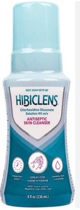 lot 27700 image: Hibiclens, Antimicrobial and Antiseptic Soap and Skin Cleanser, 8 oz with Foaming Pump, 3 Pack