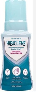 lot 27720 image: Hibiclens, Antimicrobial and Antiseptic Soap and Skin Cleanser, 8 oz with Foaming Pump, 3 Pack