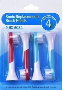 lot 27723 image: Replacement Toothbrush Heads, Pack of 12, for Phillips Sonicare HX6034