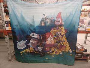 lot 27731 image: Gravity Falls Mystery Shack Shower Curtain