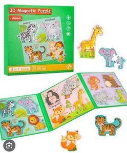 lot 27746 image: 3D Magnetic Animal Puzzle Book Set