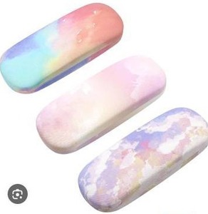 lot 27756 image: Pastel Rainbow Glasses Case Set of 3
