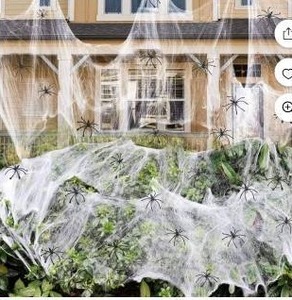 lot 27788 image: Halloween Spider Web Decoration Set with 150 Spiders, Lot of 2