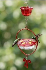 lot 27803 image: Kingsyard Oval Shape Tray Hummingbird Feeder with Ant Moat