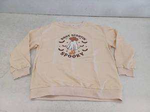 lot 27805 image: Boot Scootin Spooky Halloween Cowboy Ghost Sweatshirt, XL