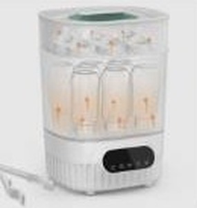 lot 27822 image: Sejoy BB3009-UL 3-in-1 Large Baby Bottle Sterilizer and Dryer, White