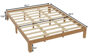 Queen Size Solid Wood Platform Bed Frame