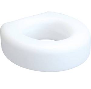 lot 6120 image: Raised Toilet Seat, 4.5 Riser, Non-Locking, Fits Most Toilets