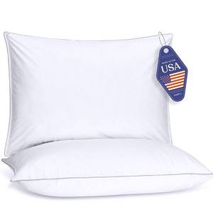 lot 6127 image: FluffCo Down Alternative Pillows King Size Set of 2 - King Bed Pillows