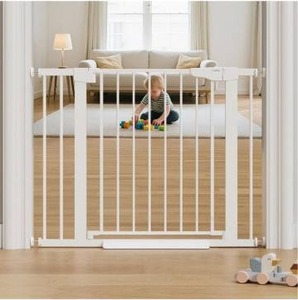 lot 6145 image: Cumbor 29.7-40.6 Baby Gate for Stairs,