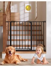 lot 6149 image: InnoTruth 29.5 - 40.75 Baby Gate for Stairs, 30 Tall Dog Gates for Doorways &amp Hallways, Safety Gate