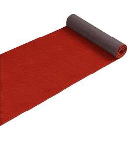 lot 6152 image: Red Carpet Runner, 3x10 FT Event Carpet,with TPR Rubber Non-Slip Backing