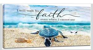 lot 6180 image: citari Sea Turtle Extra Large Framed Wall Art for Living Room, Ocean Oversized Wall Decor, Nautical Canvas Print Painting, Modern Art Large Pictures for Bedroom Office 60 x 30