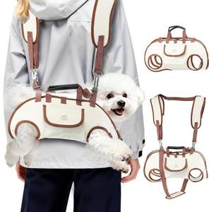 lot 6224 image: Atiansen Hands Free Dog Backpack Carrier for Small Dogs, Yorkie Shoulder Carrier Sling Backpack Carriers Dog Lift Harness Portable Breathable Pet Carrier Backpack for Small Puppies (M, 8.8-14.3lbs)
