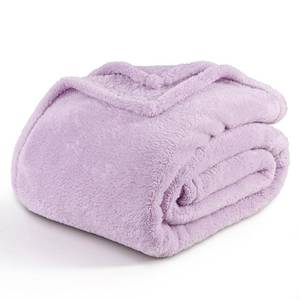 lot 6237 image: Berkshire Blanket Classic Extra-Fluffy�� Plush Blanket, King Size Bed Blanket, Soft Fuzzy Fluffy Long Hair Blanket for Couch Sofa Bed, Pastel Lilac Purple, 90x108 Inches