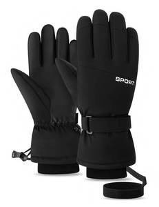 lot 6261 image: DOOK SNOW Snow Gloves,Ski Gloves,Cold Weather Mittens,3M Thinsulate Winter Snow,Snowboarding for Men & Women (Black, Medium)