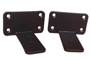 lot 6288 image: 2 Pack - 4 inch Black Hidden L Shelf Bracket (15 Inch Thicked) Iron Floating Shelf Brackets Rustic Industrial Metal Brackets for Shelf Support