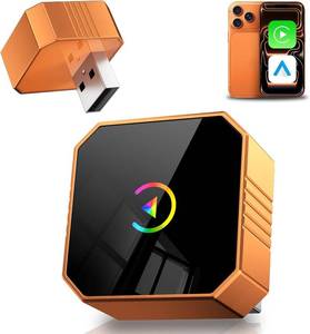 lot 6305 image: 2026 Wireless CarPlay Adapter for iPhone Android Auto Mini Wired to Wireless Apple Car Play Adapter Plug &amp Play Compatible for iPhone iOS 10 Android 11 with After 2016 Cars Automotive Compasses