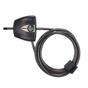 lot 6338 image: Master Lock Black Python Bike Lock with Key, Adjustable Metal Cable Lock has a Weather Resistant Vinyl Coating for Outdoor Equipment, Bicycles, 6 Feet Long, 8417D