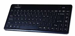 lot 6369 image: Perixx Periboard-706 Wireless Trackball Mini Keyboard, Build-in 0.55 Inch Trackball for Pointing Feature, Black, US English Layout