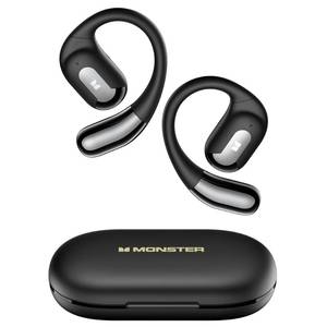 lot 6391 image: Monster AC317 Open Ear Headphones, Wireless Stereo Sound, Bluetooth 5.4 Technology, 24H Playback Battery, Crystal Clear Calls, Type-C Charging, Touch Control, Sweat Resistant Wireless Earbuds