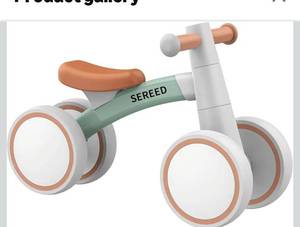 lot 6421 image: SEREED Baby Balance Bike for 1 Year Old Boys Girls 12-24 Month Toddler Balance Bike, 4 Wheels Toddler First Bike,