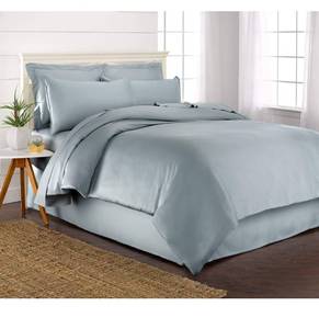 lot 6428 image: King Duvet Cover by Pure Bamboo, 3 Piece Set, Genuine 100% Organic Viscose Derived from Bamboo