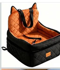 lot 6430 image: Dog Car Seat for SmallMedium Dogs Up to 35lbs,Elevated Cushion Fits in FrontBack Seat