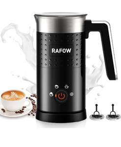 lot 6438 image: 4 in 1 Electric Milk Frother 10oz350 mL Large Capacity Electric Milk Steamer for Hot and Cold Milk Froth