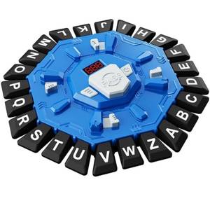lot 6445 image: Board Games Family Word Game for Kids &amp Adults 2 Game Modes, 220 Topics, 24-Letter Press Board, LCD Timer, 35 Cards