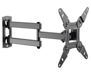 lot 6453 image: EVERVIEW Full Motion TV Monitor Wall Mount Bracket Articulating Arms Swivel Tilt Extension Rotation for Most 13-42 Inch LED LCD Flat Curved Screen Monitors & TVs, Max VESA 200x200mm up to 44lbs