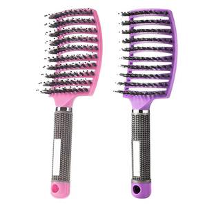 lot 6469 image: Magical Ultra Detangling Brush for Wet or Dry Hair, Detangler Brush, Fast Drying Styling Massage Hairbrush for Men, Women and Kids (PinkPurple)