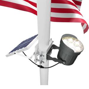 lot 6511 image: Ofuray Solar Flag Pole Light Outdoor,Dimmable Brightest Flag Pole Light Solar Powered, American Flag Coverage Led Solar Flag Pole Lights Outdoor Dusk to Dawn fit 1.5-4 Flagpole for House