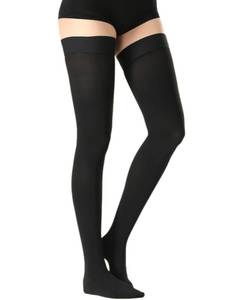 lot 6539 image: ZOECALA Thigh High Medical Compression Stockings For Women & Men,20-30 mmHg Thigh High Compression Socks,Closed Toe Graduated Support Hose with Silicone Dot Band-Ideal For Varicose Vein,Edema,Swelling