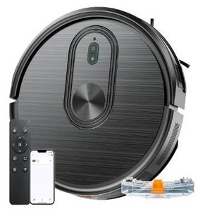 lot 6427 image: XIEBro Robot Vacuum and Mop Combo, 2 in 1 Vacuuming & Mopping Robot with Schedule, AppBluetoothVoice, 3200Pa Max Suction, Self-Charging Robot Vacuum Cleaner, Slim, Ideal for Hard Floor, Carpet