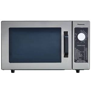 lot 1025 image: Panasonic NE-1025F Compact Light-Duty Commercial Microwave Countertop Oven with 6-Minute Electronic Dial Control Timer, Bottom Energy Feed, 1000W, 0.8 Cu. Ft. Capacity Silver - Retail $314
