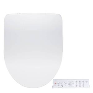 lot 1033 image: SmartBidet� SB-1200 Luxury Advanced Electric Smart Bidet Round White Toilet Seat with Remote control, Endless Warm Water with LED Night Light, Slim Profile - Retail $320