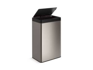 lot 1038 image: Kohler 23825-ST 13-Gallon Touchless Stainless Steel Trash Can, Hands-Free Motion Sensor Lid, Durable, Fingerprint-Resistant, Easy to Clean, K-23825-ST - Retail $233