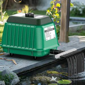 lot 1041 image: Pawfly 2200 GPH Pond Air Pump, High-Efficiency Aerator for Outdoor Koi Fish Ponds up to 1 Acre & 10ft Deep, 100W Garden & Septic Pump with 2 Air Splitters - Retail $100