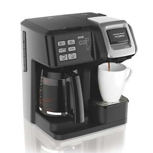 lot 1054 image: Hamilton Beach FlexBrew Trio Coffee Maker  Black  12 Cups and Single-Serve  49957 - Retail $147