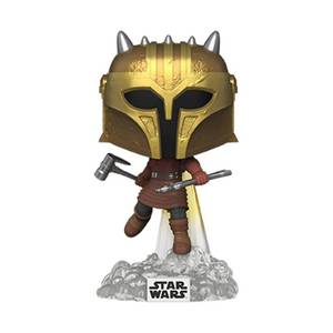 lot 1058 image: Funko POP Star Wars Mandalorian The Armorer with Jetpack Bobblehead( Exclusive #717) - Retail $18
