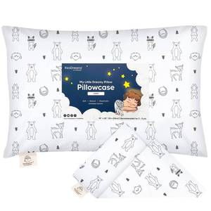 lot 1067 image: KeaBabies Toddler Pillowcase for 14X20 Pillow - Organic Jumbo Toddler Pillow Case for Boy, Kids - 100% Natural Cotton Pillowcase for Miniature Sleepy Pillows - Pillow Sold Separately (KeaFriends) - Retail $14