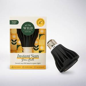 lot 1105 image: WE THE WILD Instant Sun Full Spectrum LED Grow Light Bulb for Houseplants 10W E26 - Retail $20