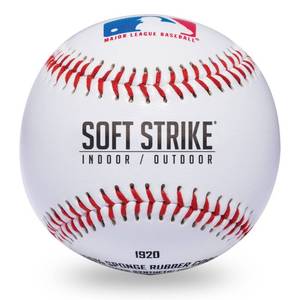 lot 1117 image: MLB 2-pack Teeball barbell Sports Ball 9 Diameter, White - Retail $22